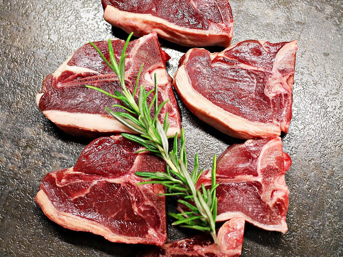 Halal lamb and mutton chops with rosemary